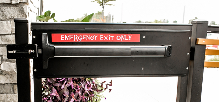 emergency push bar installation in West Palm Beach